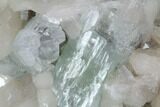 Zoned Apophyllite Crystals With Stilbite - India #91325-3